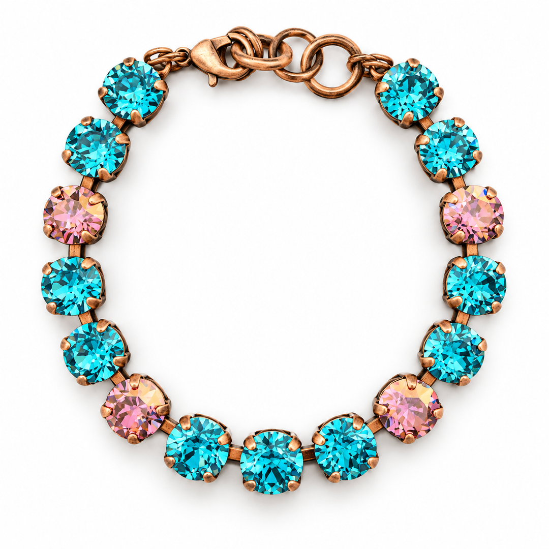 Copper Lavendar | Link Bracelet