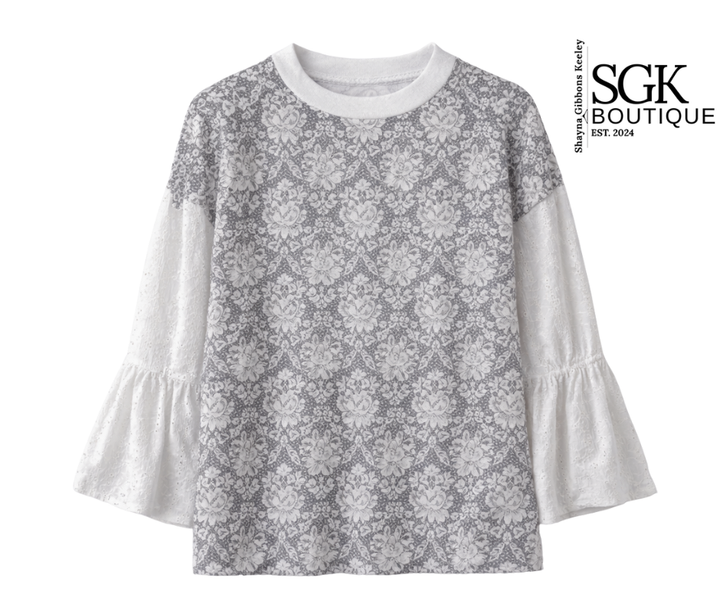 Crochet Knit|Lightweight Patterned Top