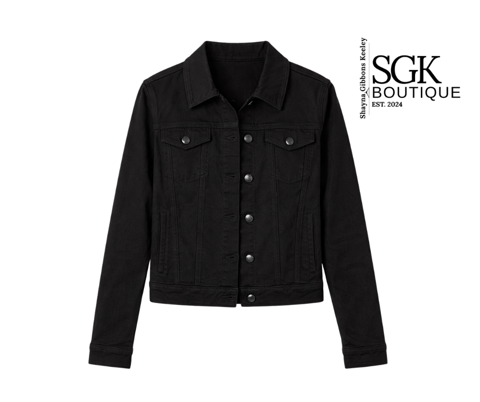 Better Butter Classic Jean Jacket in Black