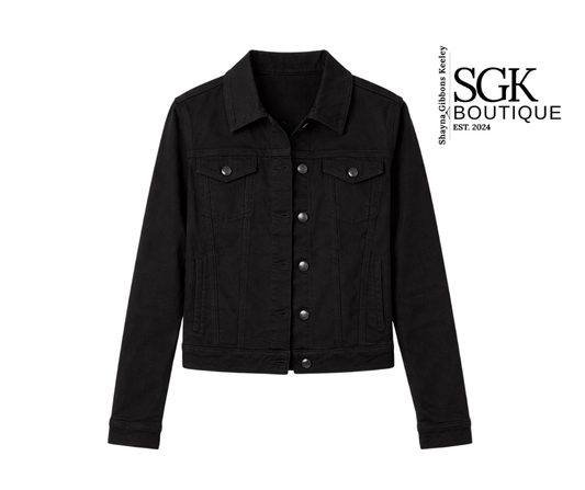 Better Butter Classic Jean Jacket in Black