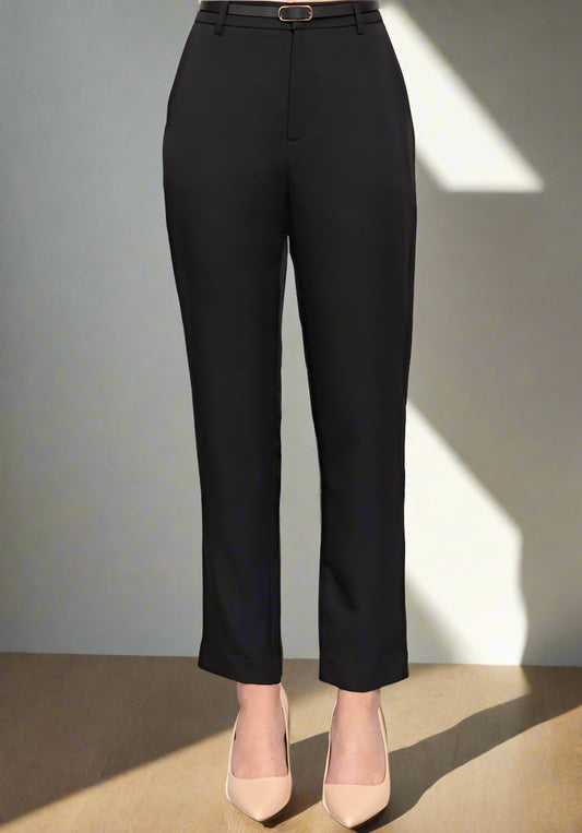 Black pants on a white background