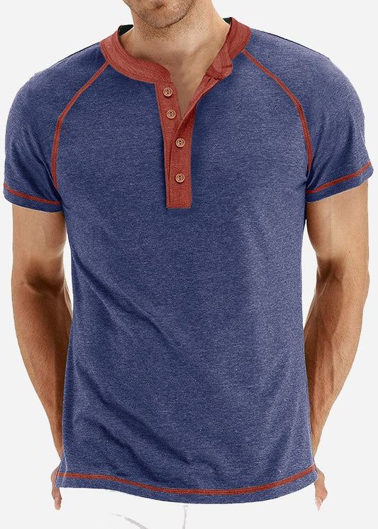 Contrast Henley Tee