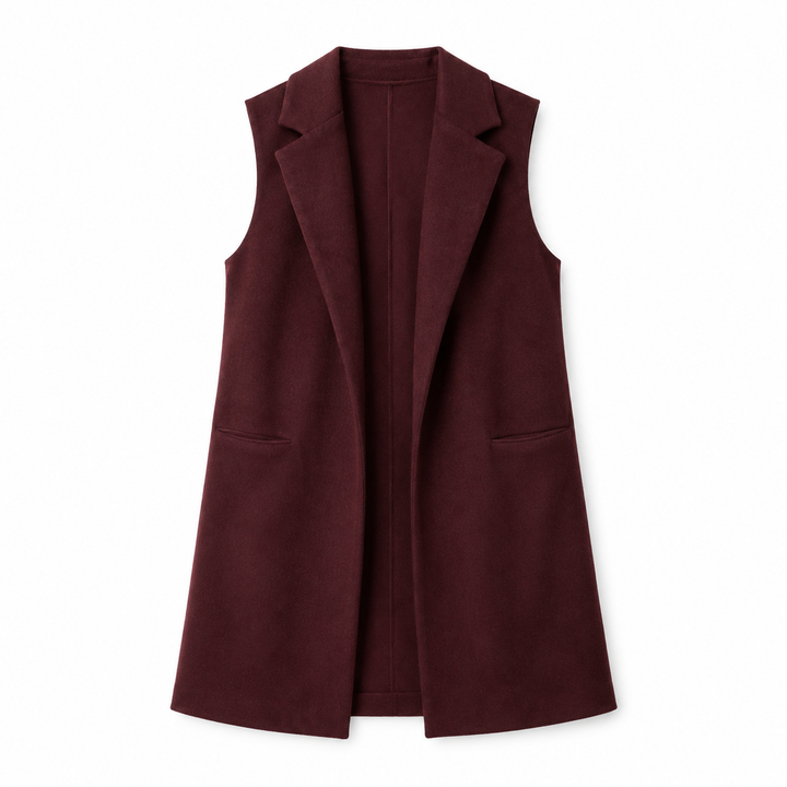 Burgundy | Collar Vest