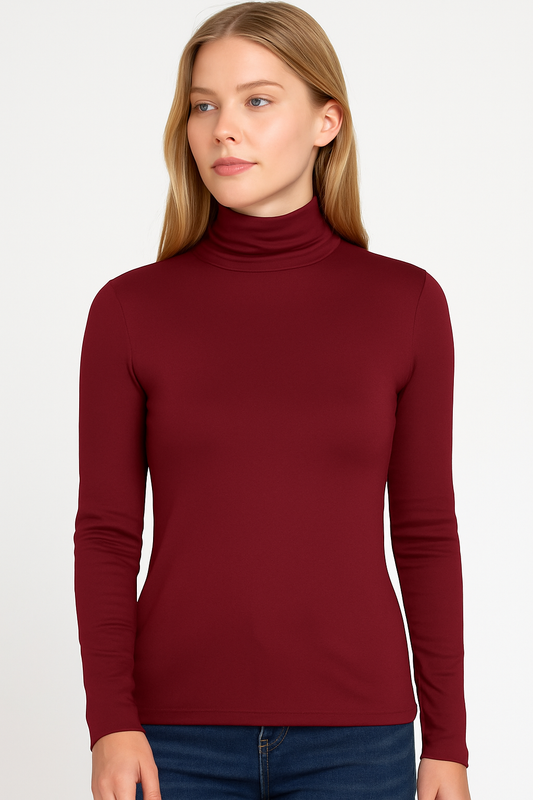 Burgundy Long Sleeve Tee