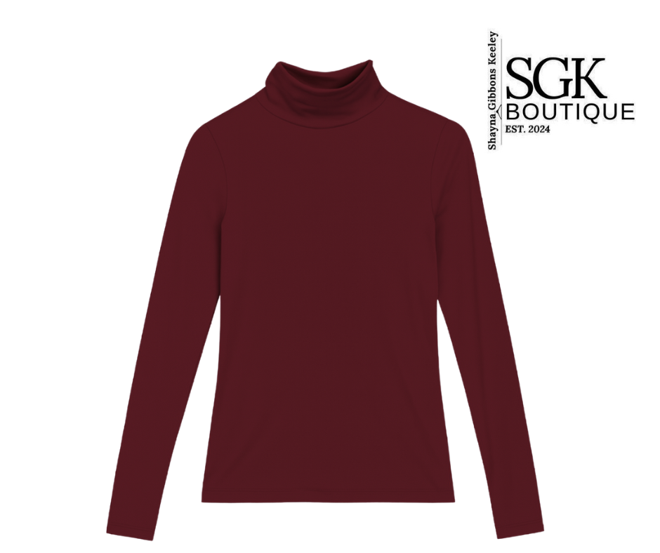 Burgundy Long Sleeve Tee