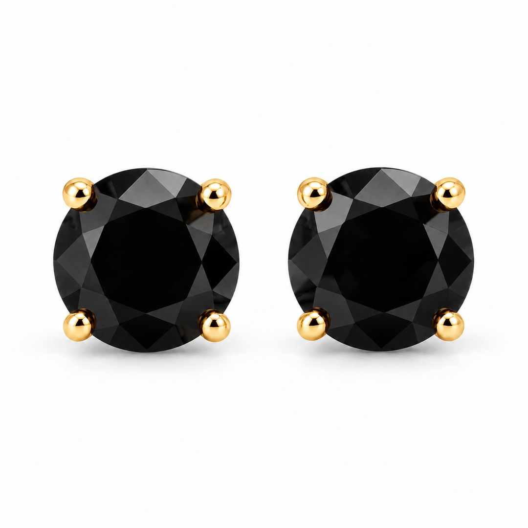 Black | Crystal Stud