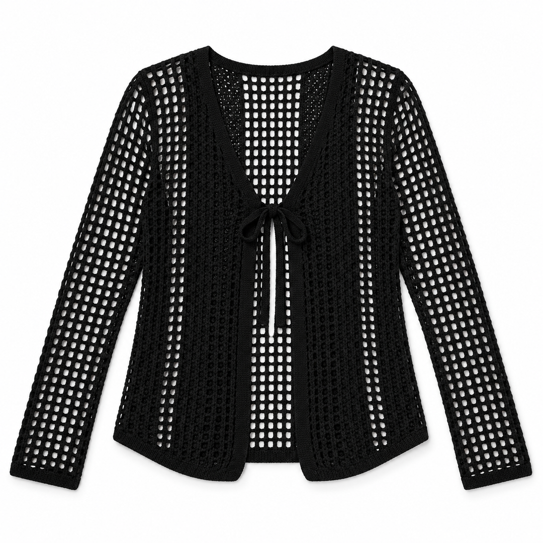 Black | Fishnet Cardi
