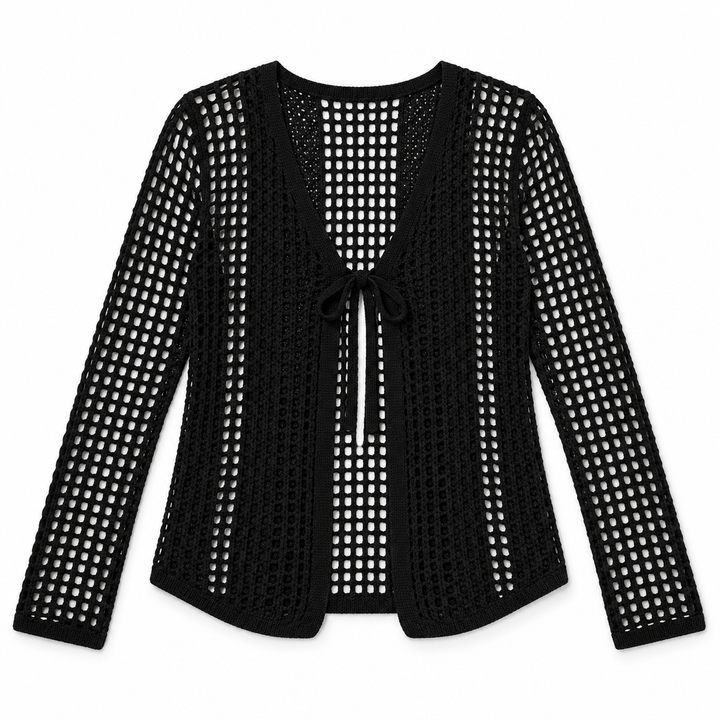 Black | Fishnet Cardi