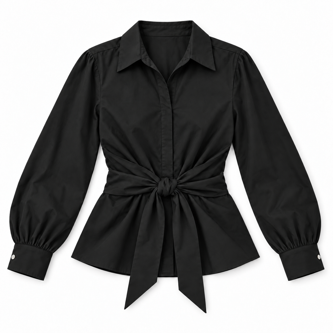 Tied Front | Poplin Blouse