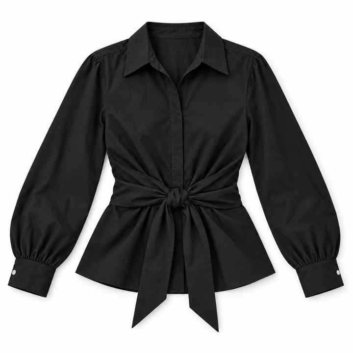 Tied Front | Poplin Blouse