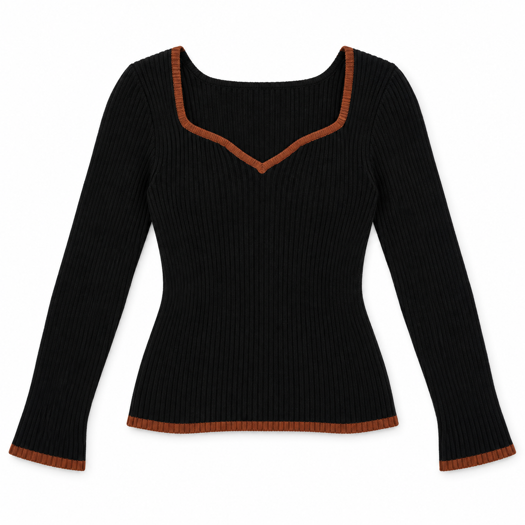 Contrast | Sweetheart Sweater