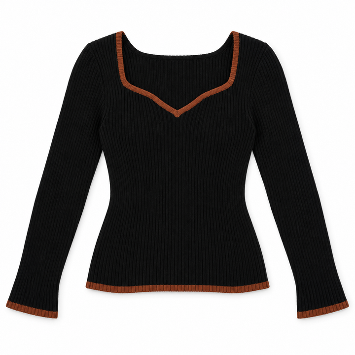 Contrast | Sweetheart Sweater