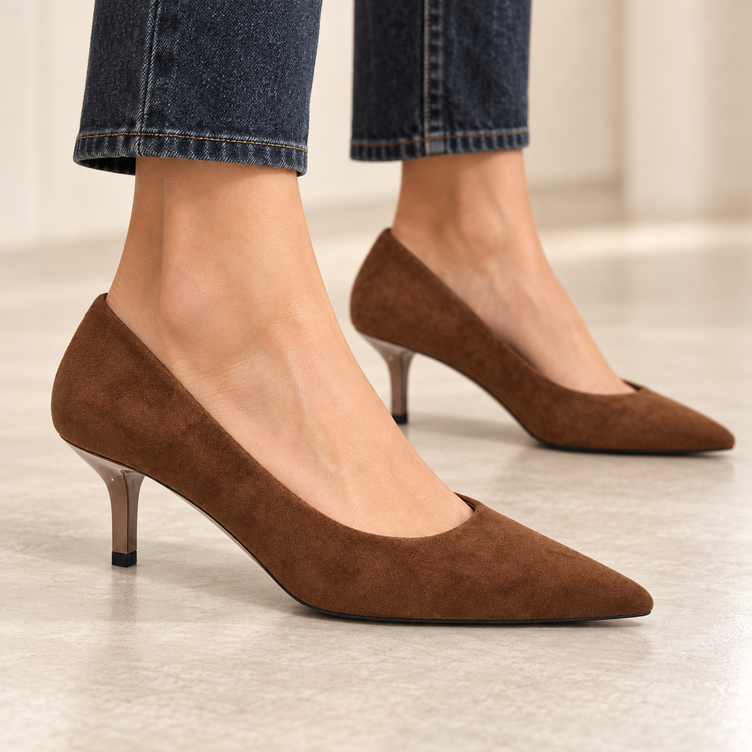 Brown Suede | Iridese Heel