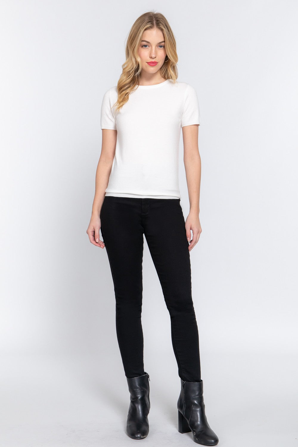 CAP SLEEVE SWEATER