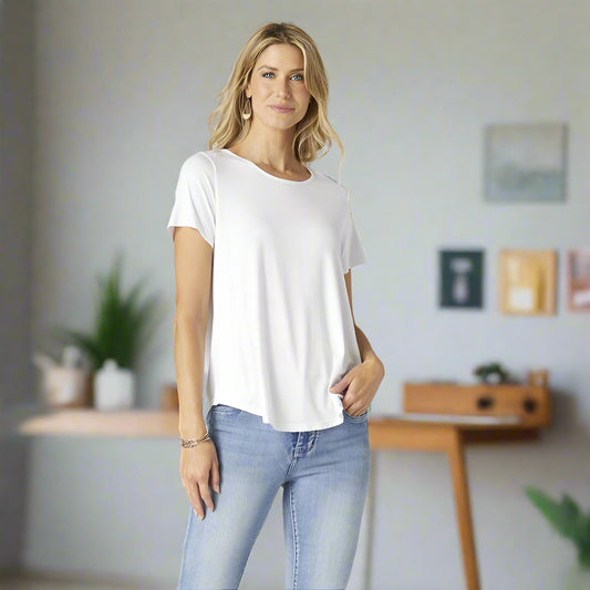 Erin Pleat Back Tee