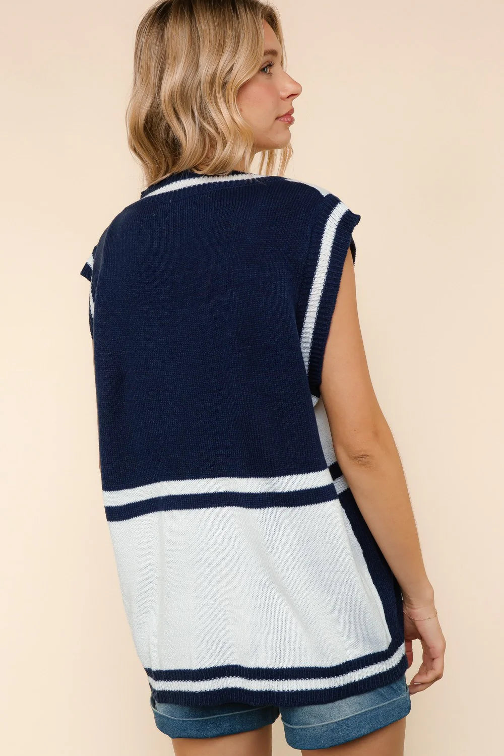 Final Sale|Color-block Sweater Vest