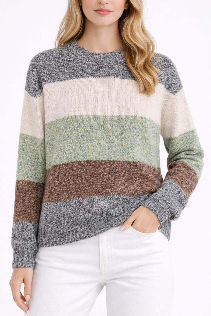 FINAL SALE | Multi-Stripe Sweater|Soft Everyday Knit