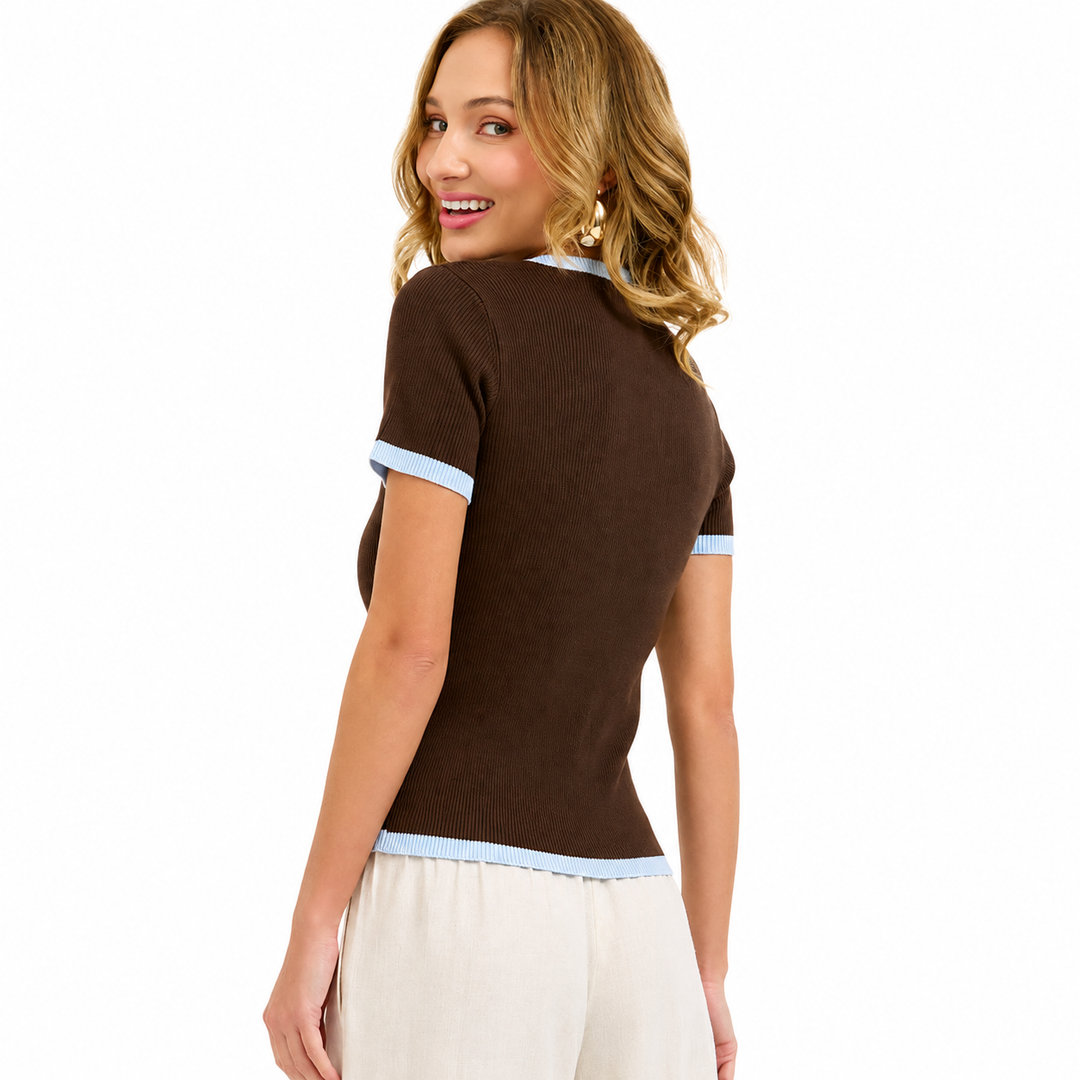 Contrast Trim | Sweater