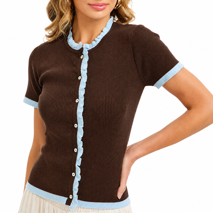 Contrast Trim | Sweater