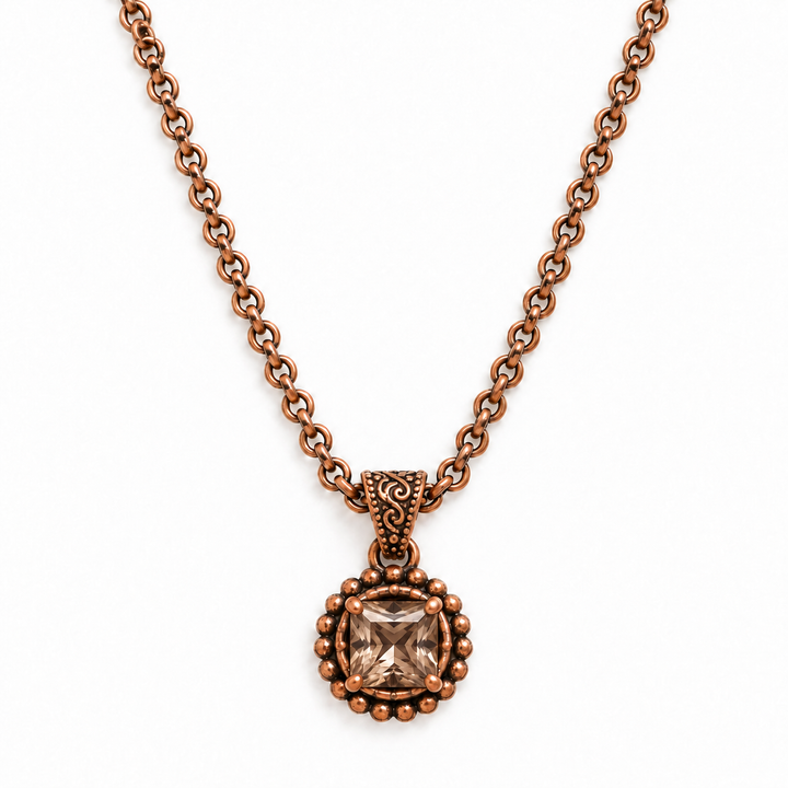 Copper Square | Capaccino Necklace