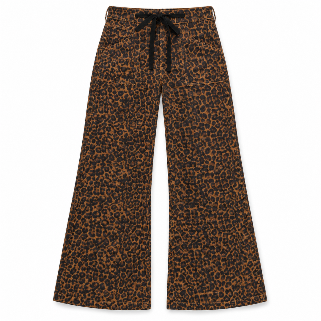 Leopard Drawstring | Denim
