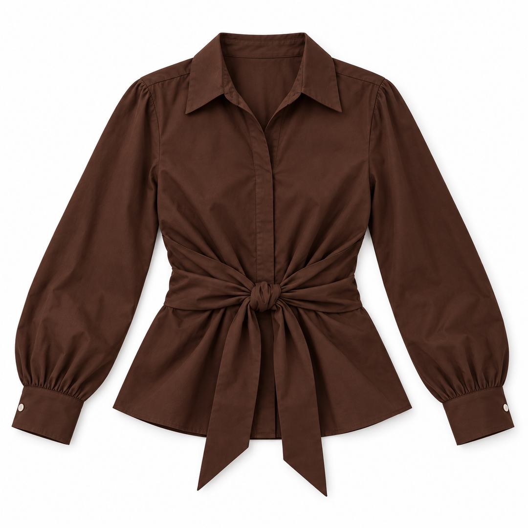 Tied Front | Poplin Blouse