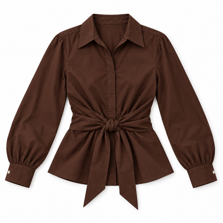 Tied Front | Poplin Blouse