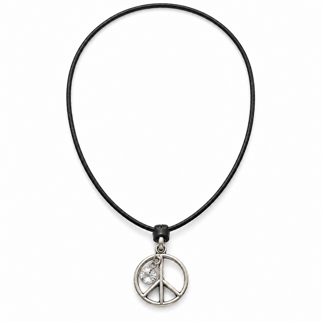 Peace Clear Crystal | Necklace