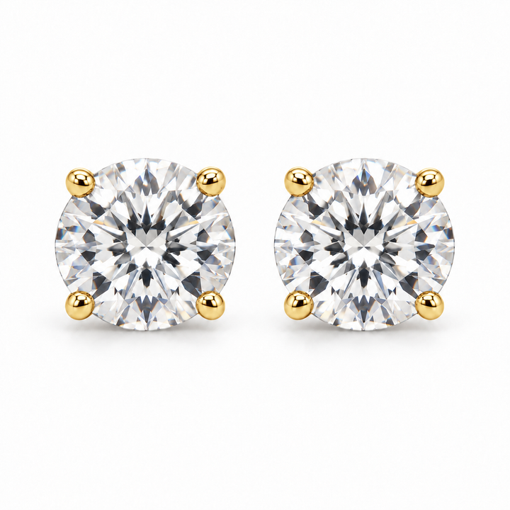 Gold Clear | Crystal Stud