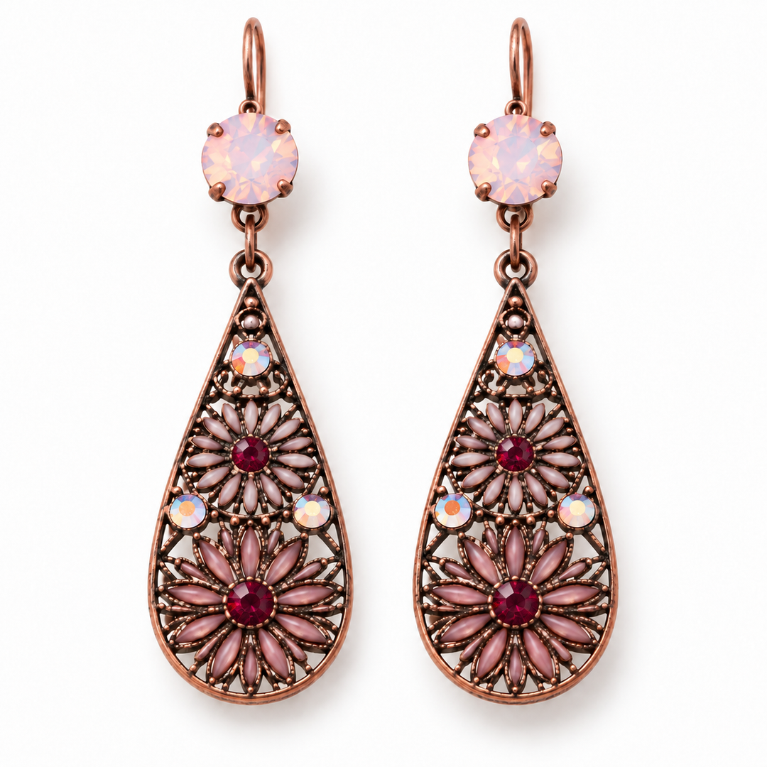 Burgundy Rose | Flower Teardrop