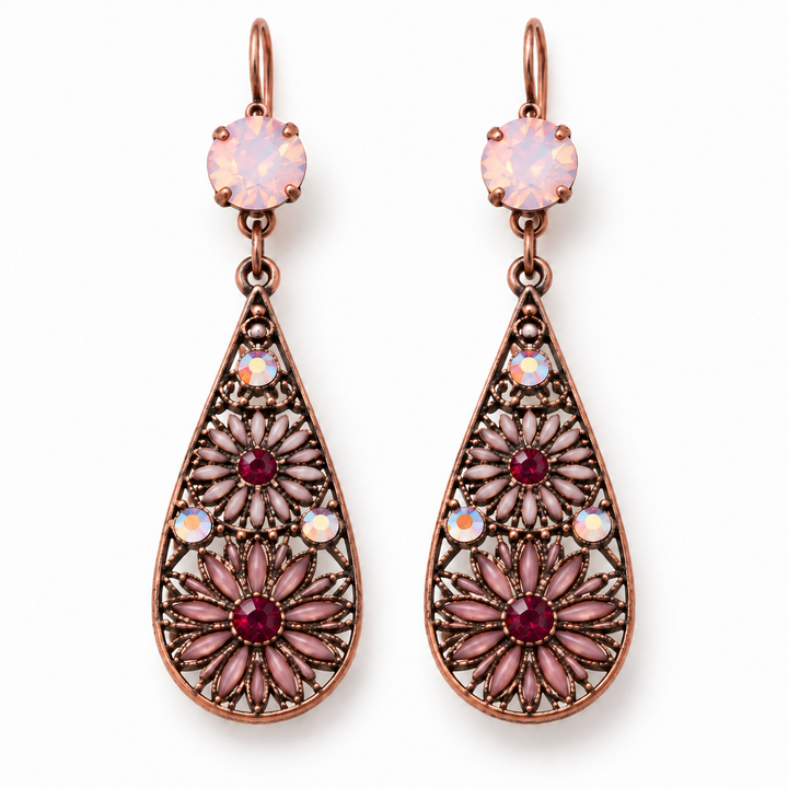 Burgundy Rose | Flower Teardrop
