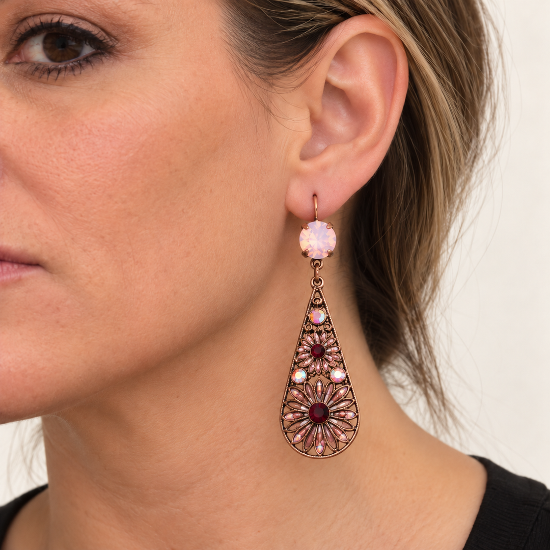Burgundy Rose | Flower Teardrop