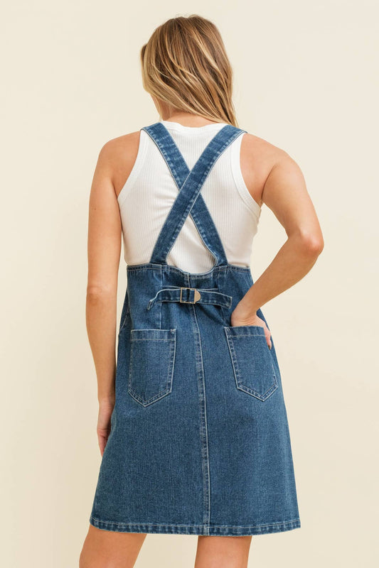 OVERALL MINI DRESS