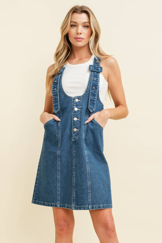 OVERALL MINI DRESS