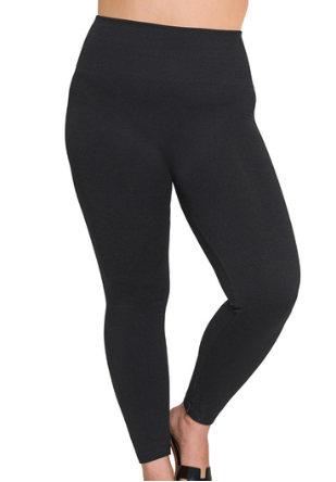 FINAL SALE: DIAMOND SHAPE FLEECE LEGGINGS