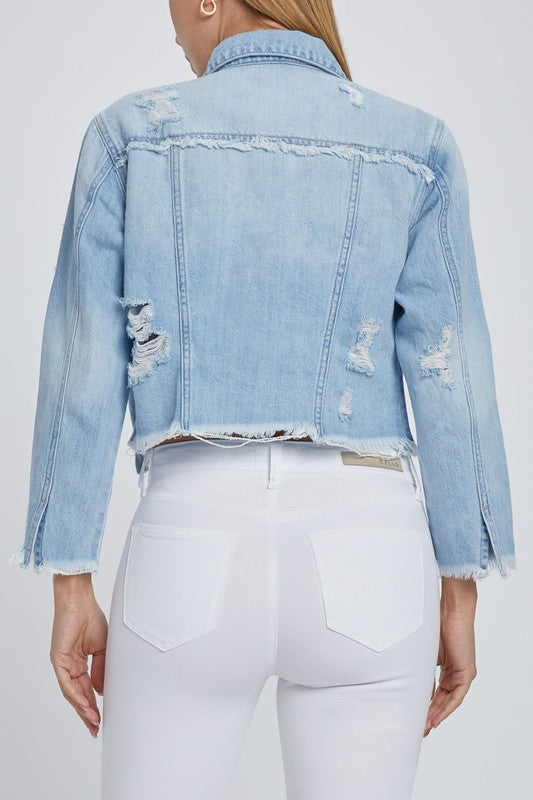FRAYED EDGE DENIM