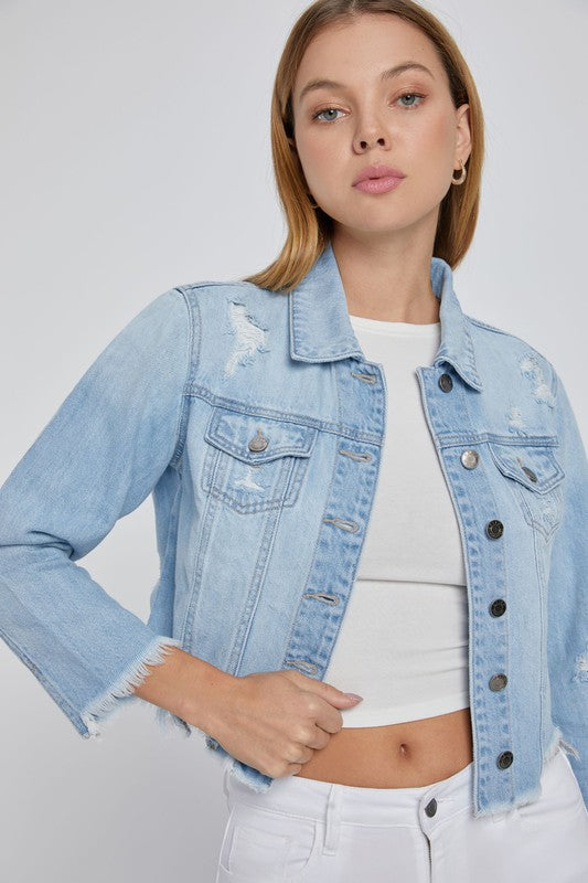 FRAYED EDGE DENIM