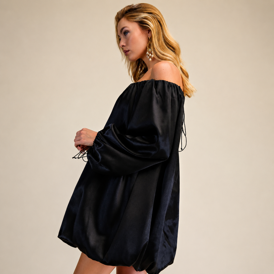 Off-Shoulder | Flounced Dress