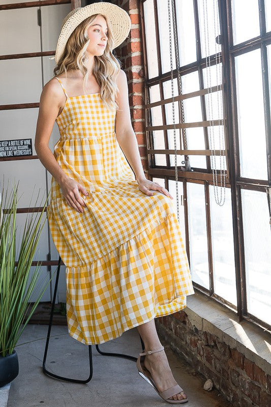 GINGHAM MAXI