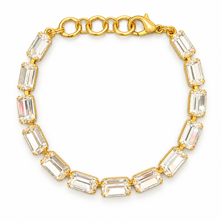 Gold Baguette | Crystal Bracelet