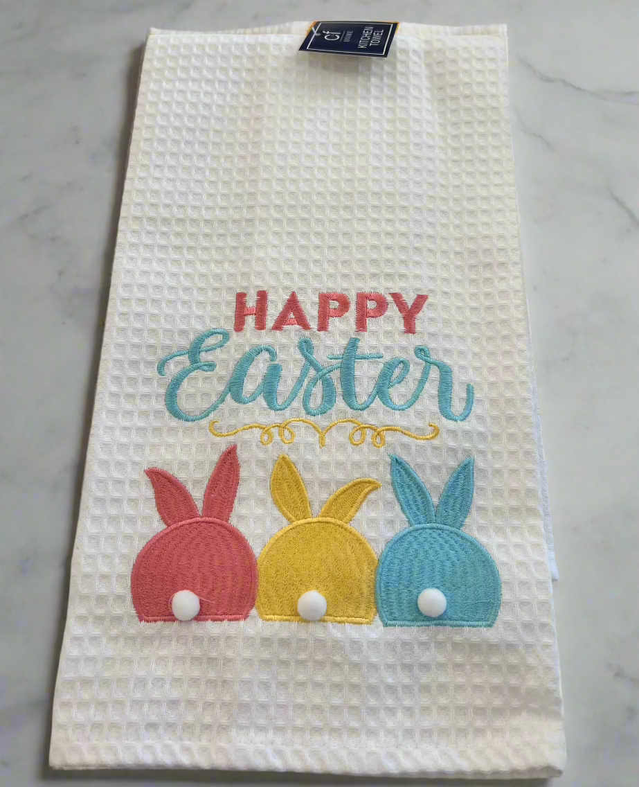 Easter Bunny Bum Kitchen Towel