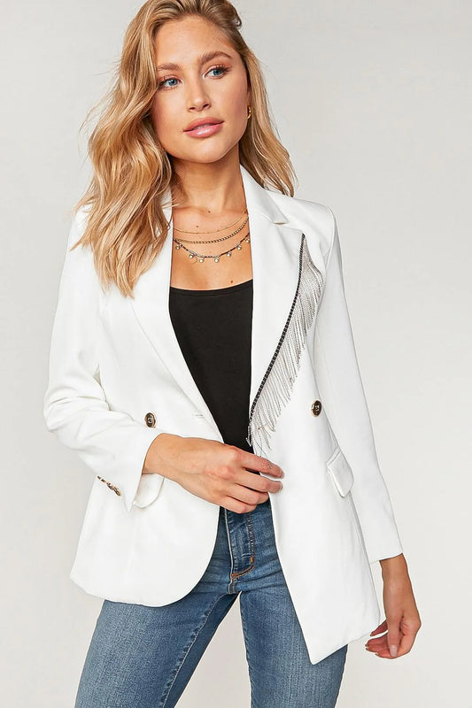 Holiday Tassel Blazer