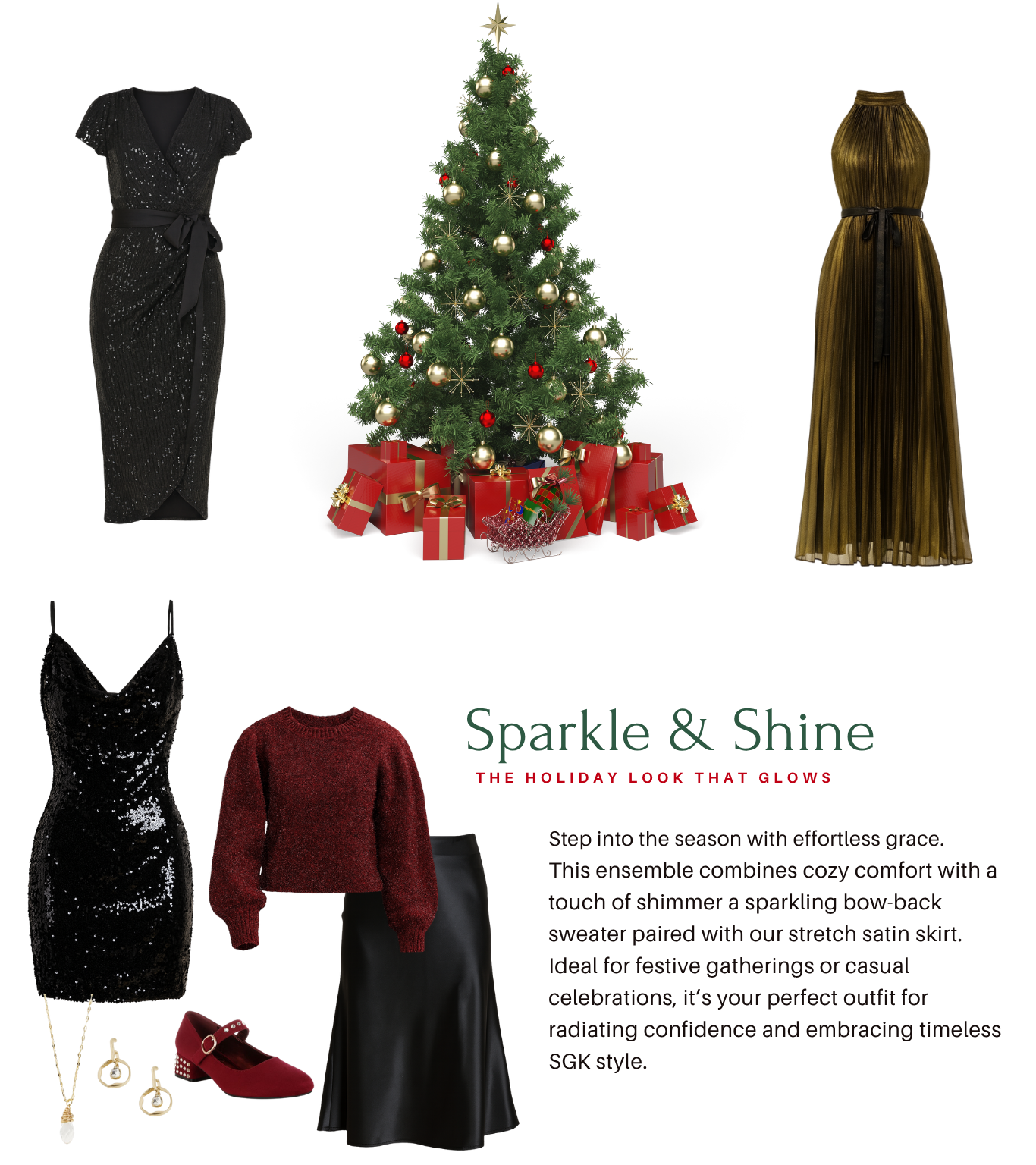 Sparkle and shine holiday looks