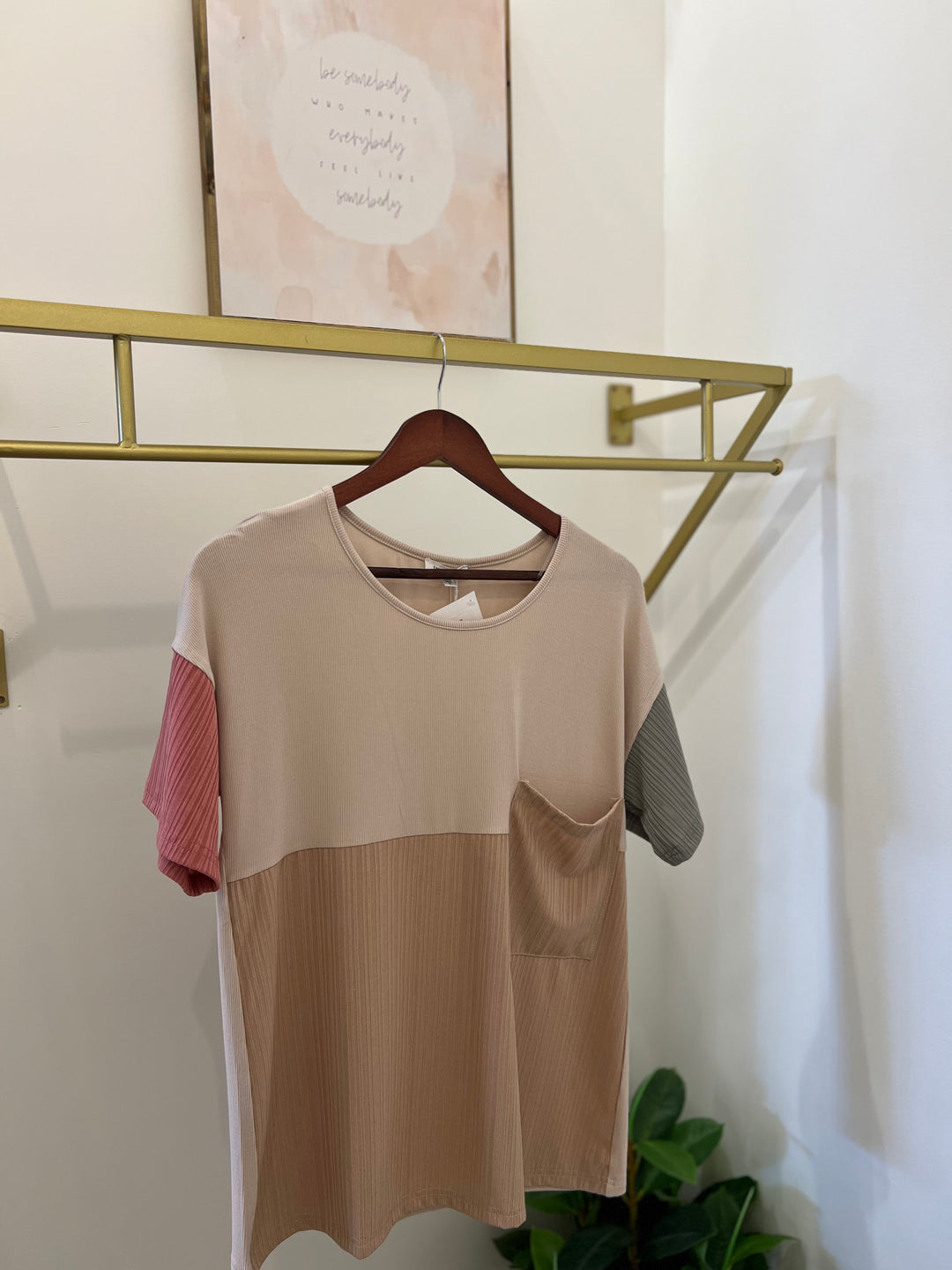 FINAL SALE|COLOR BLOCK KNIT TOP