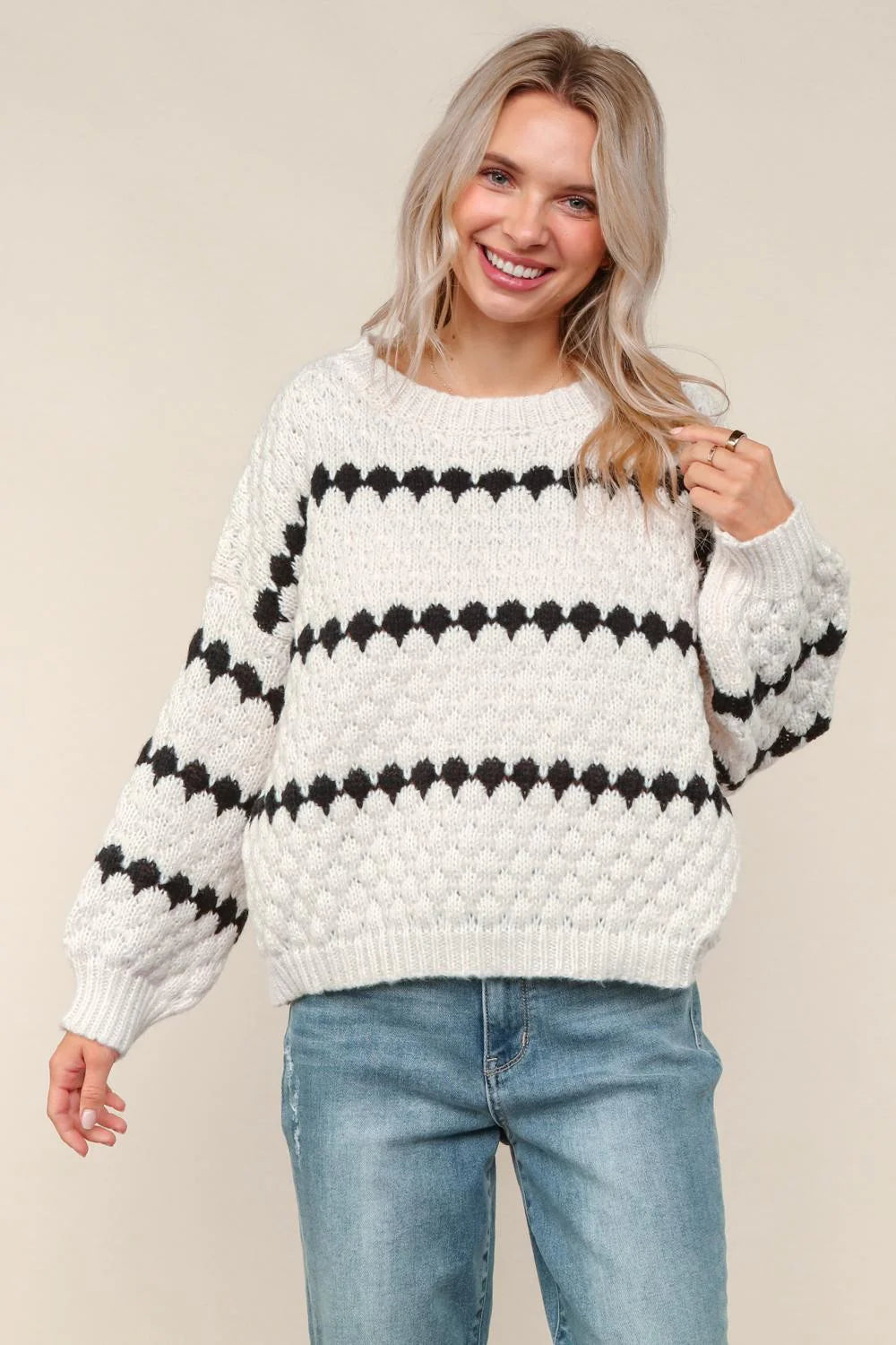 Striped Patterned Sweater