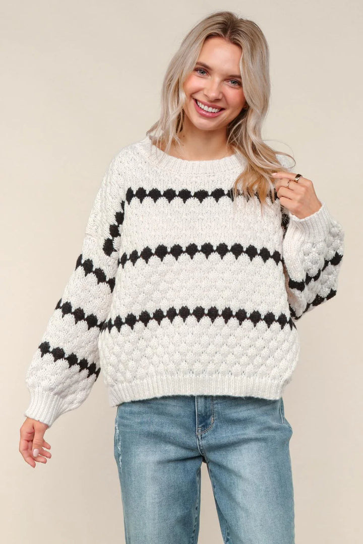 Striped Patterned Sweater