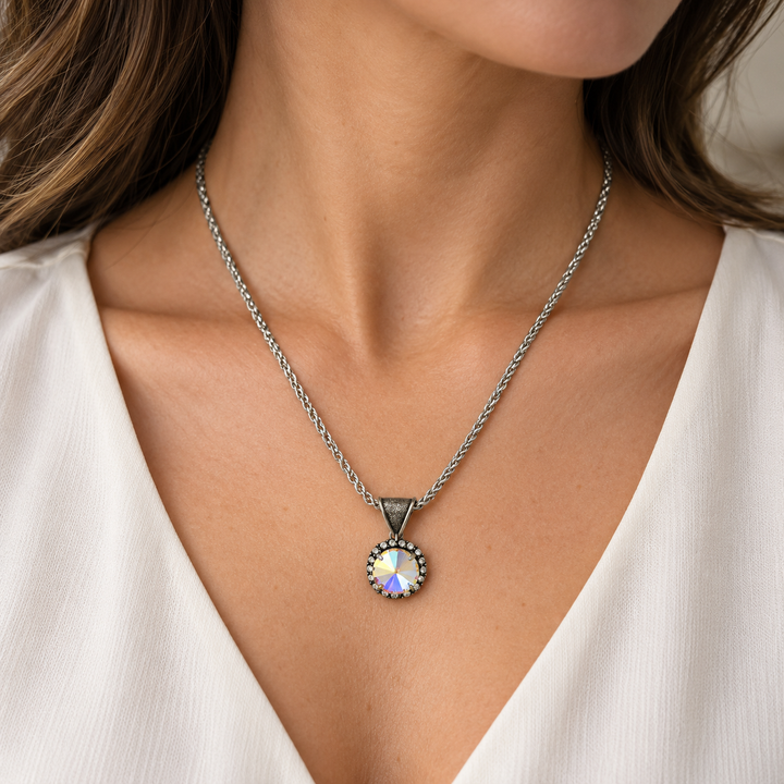 Round Crystal AB | Necklace