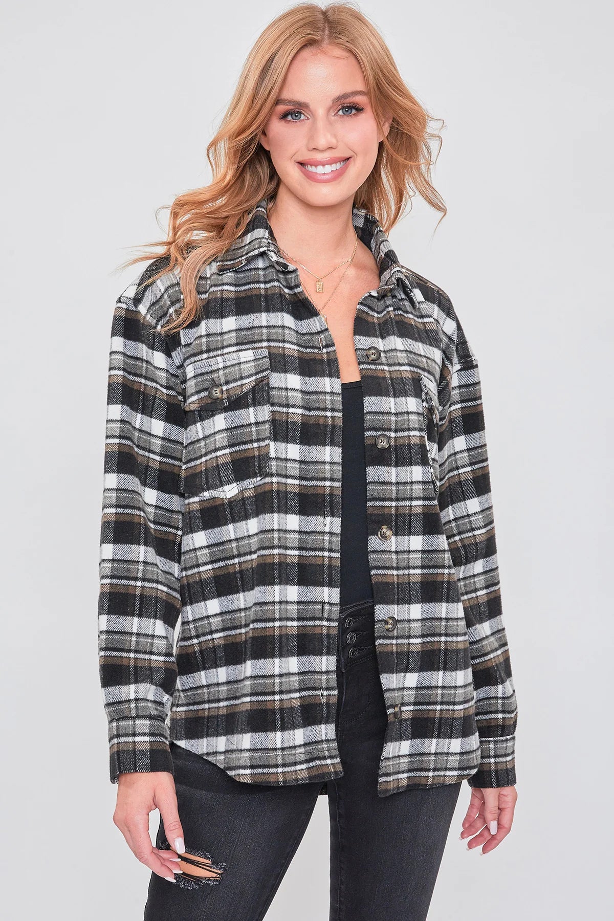 Plaid Flannel Shacket