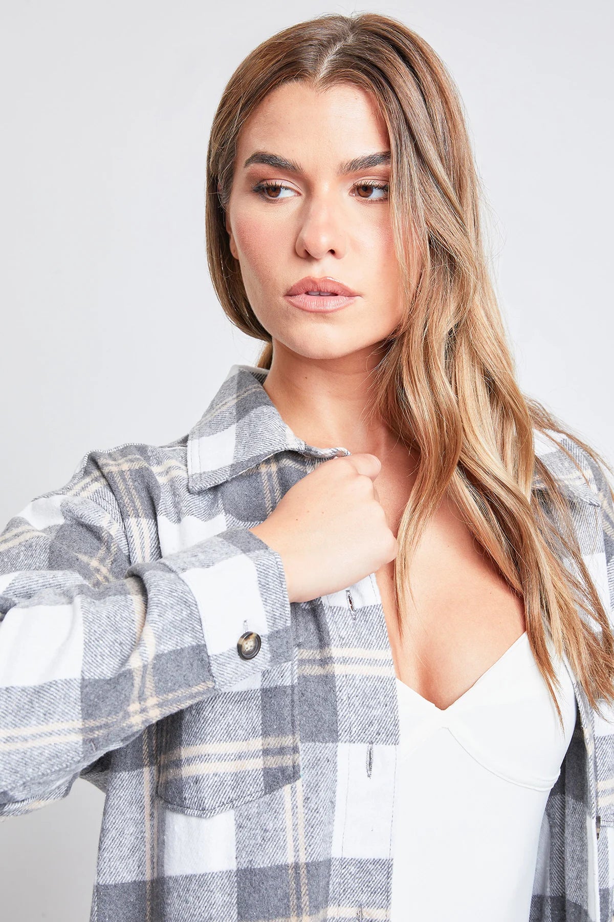 Plaid Shacket Duster