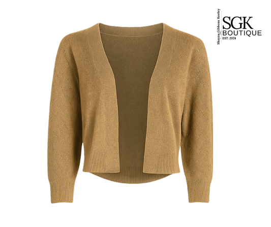 Pointelle Bolero Cardigan